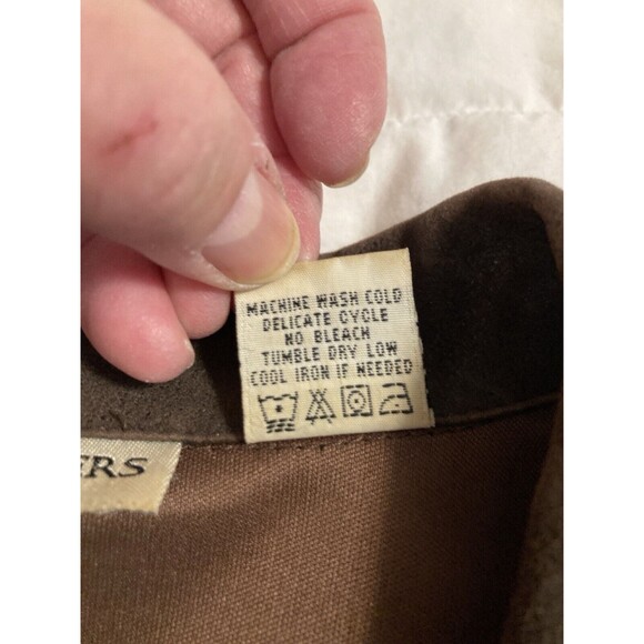 BAMBOO TRADERS Womens Brown Gold Coat Jacket 1X - Picture 11 of 14